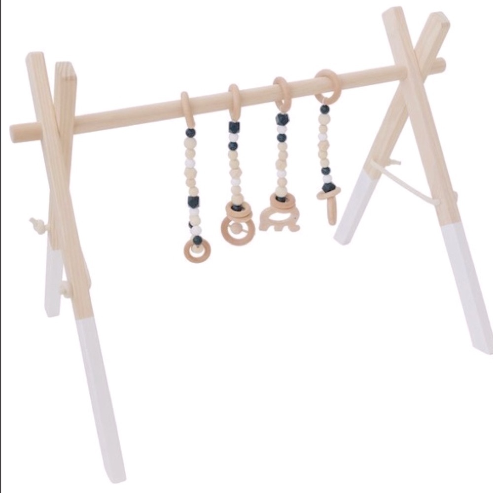 Wood Activity Play Gym 🤍